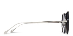 Shop ISABEL MARANT Oversized Irregular Sunglasses in Black & Silver online.