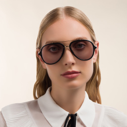 ISABEL MARANT Pilot Sunglasses in Black Gold – Product Photo 5
