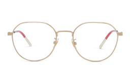 تسوق نظارة طبية بإطار دائري غوتشي بلون ذهبي أونلاين.
