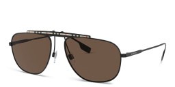BURBERRY Aviator Sunglasses in Black – Product Photo 2