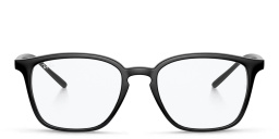 Shop Ray-Ban Unisex Square Eyeglasses in Black online.