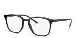 Shop Ray-Ban Unisex Square Eyeglasses in Black online.