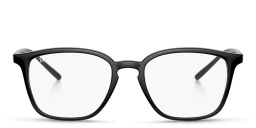 Shop Ray-Ban Unisex Square Eyeglasses in Black online.