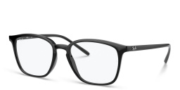 Shop Ray-Ban Unisex Square Eyeglasses in Black online.