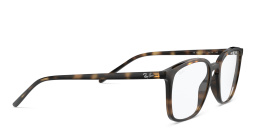 Shop Ray-Ban Unisex Square Eyeglasses in Havana online.