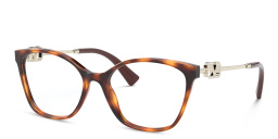 Shop VALENTINO Cat-Eye Eyeglasses in Havana online.