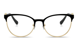 VERSACE Medusa Cat-Eye Eyeglasses in Black On Gold – Product Photo 1
