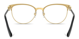 VERSACE Medusa Cat-Eye Eyeglasses in Black On Gold – Product Photo 4