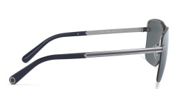 BVLGARI Rimless Wide Rectangle Sunglasses in Gunmetal – Product Photo 3