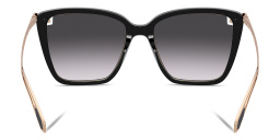 BVLGARI Cat Eye Sunglasses in Black – Product Photo 4