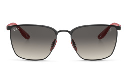 نظارة شمسية فيراري بإطار مربع للجنسين من راي بان بلون أسود - صورة المنتج 1