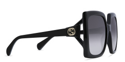 GUCCI Rectangle Sunglasses in Black – Product Photo 3