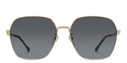 GUCCI Rectangle Sunglasses in Gold – Product Photo 1
