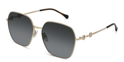 GUCCI Rectangle Sunglasses in Gold – Product Photo 2