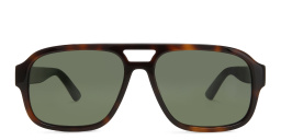 Shop GUCCI Aviator Sunglasses in Havana online.