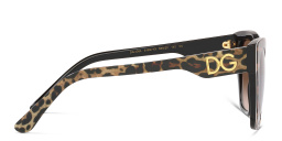 Shop Dolce & Gabbana Square Sunglasses in Brown online.