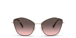 Shop MIU MIU Cat Eye Sunglasses in Pale Gold online.