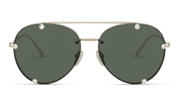 VALENTINO Aviator Sunglasses in Silver – Product Photo 1