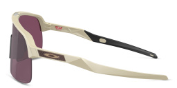 Shop Oakley Half-Rim Wide Rectangle Sunglasses in Light Gold online.