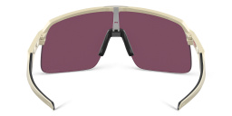 Shop Oakley Half-Rim Wide Rectangle Sunglasses in Light Gold online.