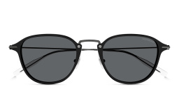 MONTBLANC Following Seas 555 Unisex Square Sunglasses in Black – Product Photo 1
