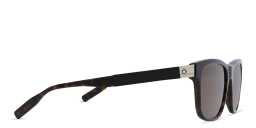 Shop MONTBLANC Rectangle Sunglasses in Havana online.