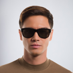 Shop Cartier Signature C de Cartier Rectangle Sunglasses in Havana online.