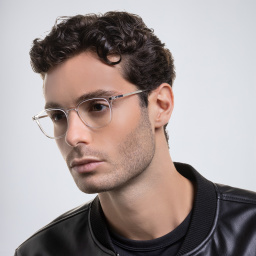 Shop MYKITA Unisex Square Eyeglasses in Silver online.