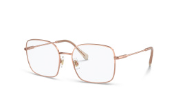 MIU MIU Wide Square Eyeglasses in Pink Gold – Product Photo 2