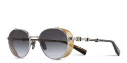 نظارة شمسية "بريغايد I" بإطار دائري للجنسين من بالمان بلون فضي - صورة المنتج 2