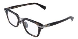 Shop BALMAIN Legion I Unisex Square Eyeglasses in Dark Brown online.