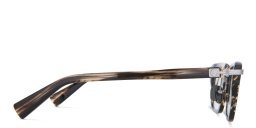 Shop BALMAIN Legion I Unisex Square Eyeglasses in Dark Brown online.