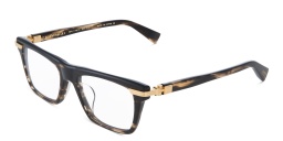 Shop BALMAIN Sentinelle I Unisex Square Eyeglasses in Brown online.