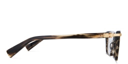 Shop BALMAIN Sentinelle I Unisex Square Eyeglasses in Brown online.