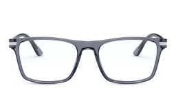 Shop PRADA Square Eyeglasses in Grey online.