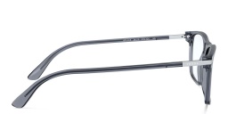 Shop PRADA Square Eyeglasses in Grey online.