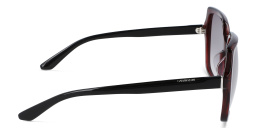 Calvin Klein Oversized Square Sunglasses in Red – Product Photo 3