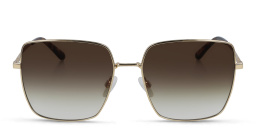 Calvin Klein Oversized Square Sunglasses in Gold – Product Photo 1