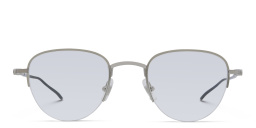 MONTBLANC Half Rim Round Eyeglasses in Silver – Product Photo 1