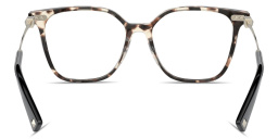 VALENTINO Stud Square Eyeglasses in Brown Havana – Product Photo 4