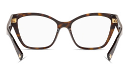 VALENTINO Rhinestone Cat-Eye Eyeglasses in Polished Havana – Product Photo 4