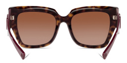 نظارة شمسية بإطار مربع من فالنتينو بلون مموه - صورة المنتج 4