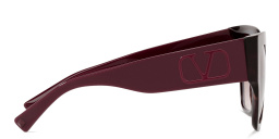 VALENTINO Square Sunglasses in Havana – Product Photo 3