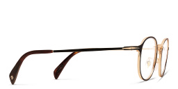 DAVID BECKHAM Round Eyeglasses in Matte Brown Ruthenium – Product Photo 3