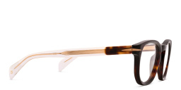 Shop DAVID BECKHAM Square Eyeglasses in Havana online.