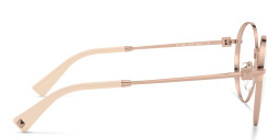 VALENTINO Stud Round Eyeglasses in Gold – Product Photo 3