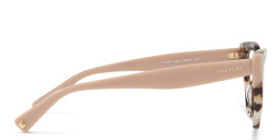 VALENTINO Stud Cat-Eye Eyeglasses in Havana – Product Photo 3