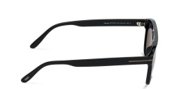 Shop TOM FORD Aviator Sunglasses in Shiny Black online.