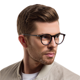 EYE'M Round Eyeglasses in Havana – Product Photo 6