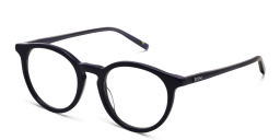 EYE'M Round Eyeglasses in Blue – Product Photo 2